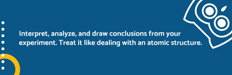 Guidelines on how to interpret, analyze, and draw conclusions from a science experiment