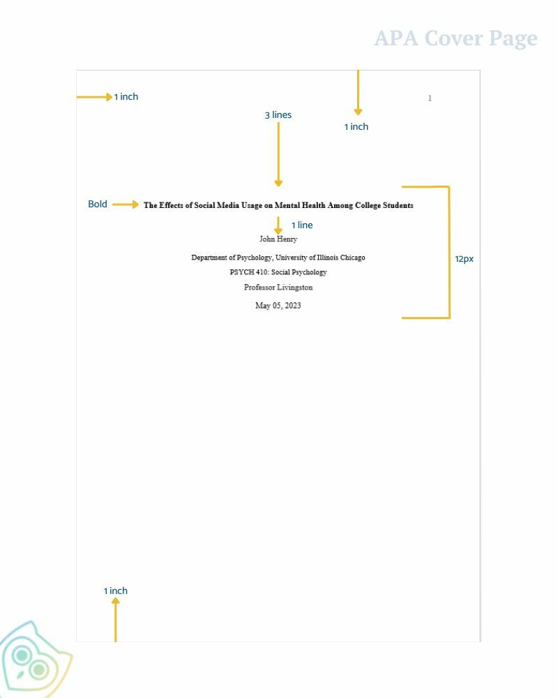 APA Cover Page