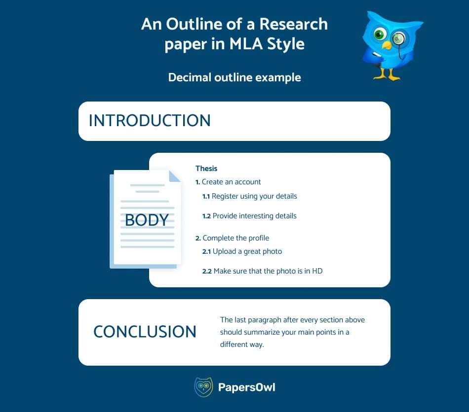 Research Paper Outline MLA - Decimal