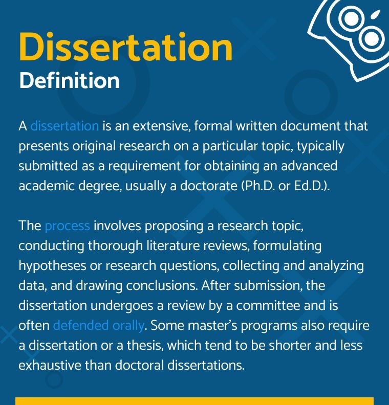 dissertation definition