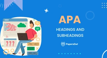 Illustration showing how to structure an academic paper using APA 7th edition heading levels for organized writing.