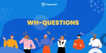 Group of diverse people with question marks above their heads, illustrating Wh-questions in English grammar.